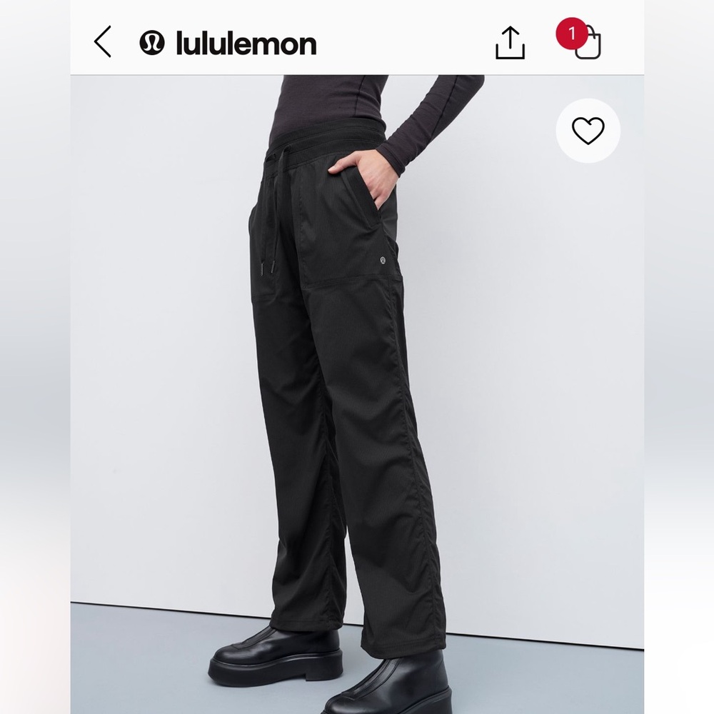 Lulu Lemon Dance Studio Pants Size 4 Black